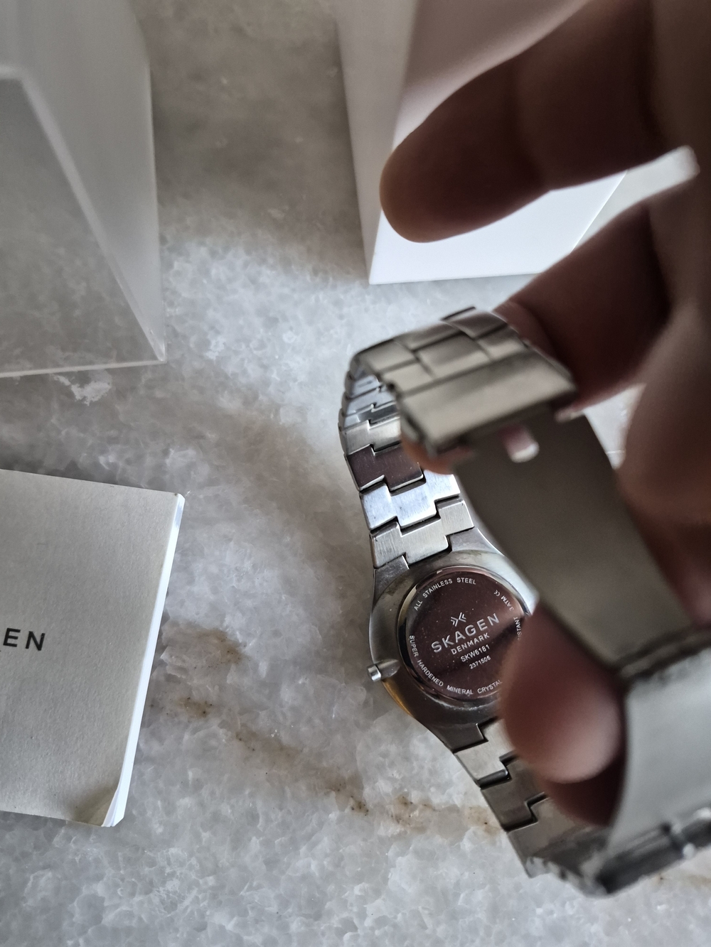 Men's Skagen Grenen Stainless Steel Watch SKW6181- Pre-owned - Picture 7 of 8